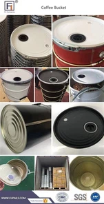 Secchiello In Acciaio Per Caffè Tostato In Grani (con Valvole) da 25l